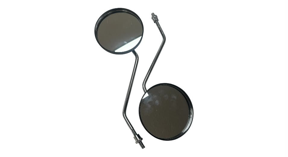 Rückspiegel Mofa chrom/schwarz (2 Stück)