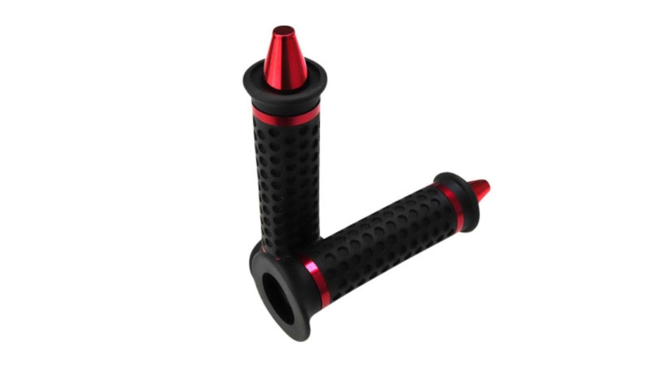 Griffsatz Lenkergriffe Spike Rot 24mm / 22mm - Mofaparts