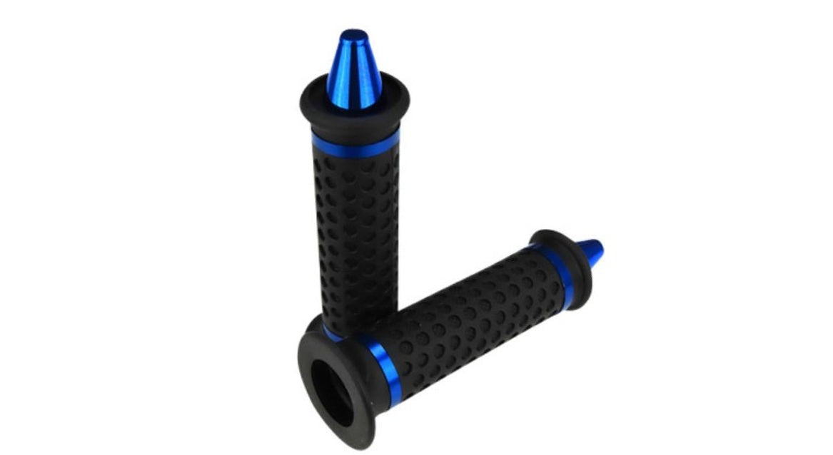 Griffsatz Lenkergriffe Spike Blau 24mm / 22mm - Mofaparts
