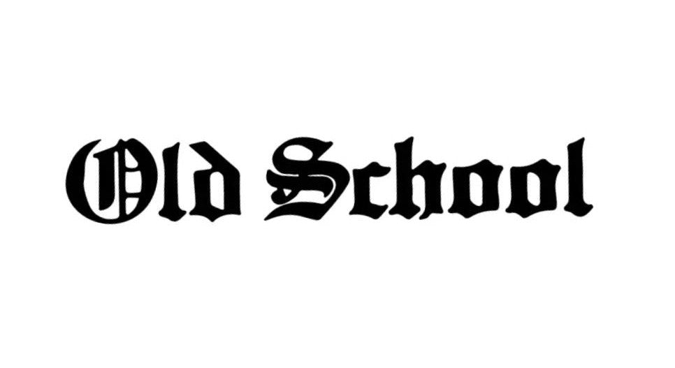 Oldschool Sticker Schwarz - Mofaparts