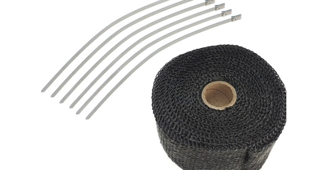 Auspuff Hitzeschutzband Schwarz (5cm x 5 meter)