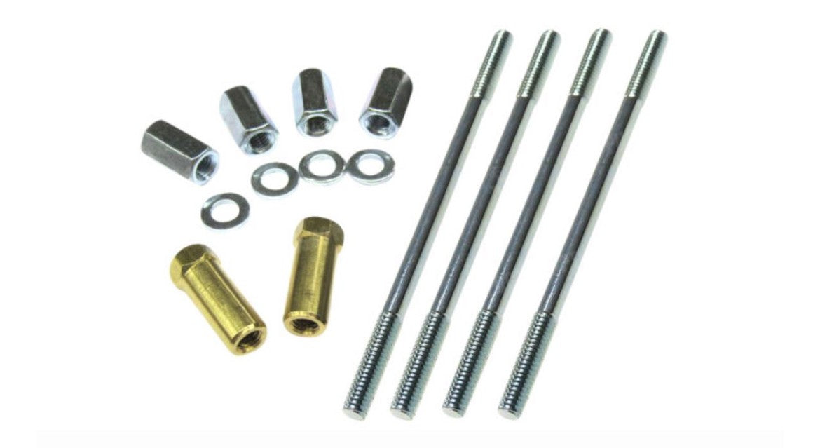 Stehbolzen Zylinder M6x106mm Befestigungsatz Auspuffmuttern - Mofaparts