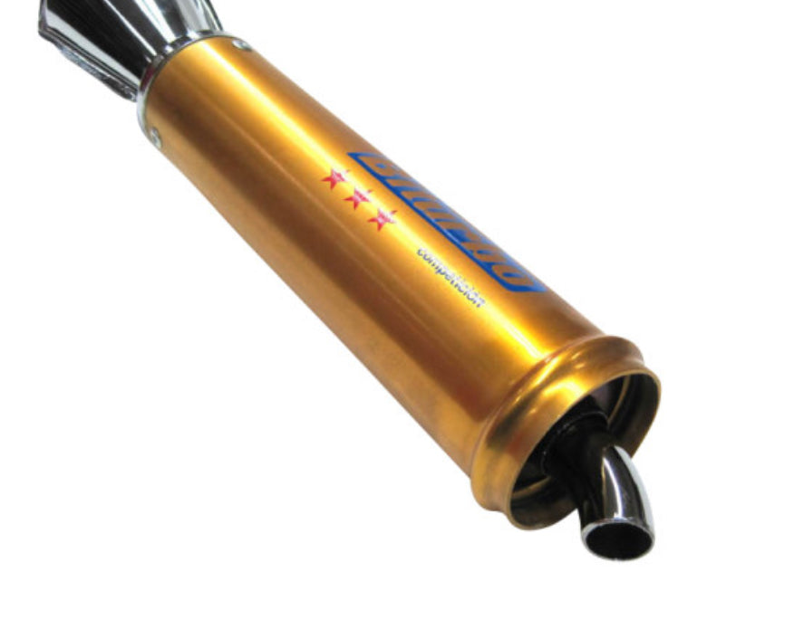 Biturbo Auspuff Gold/Chrom 25mm - Mofaparts