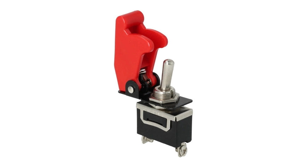 Kippschalter / Flightswitch on/off 12mm mit Sicherheitskappe