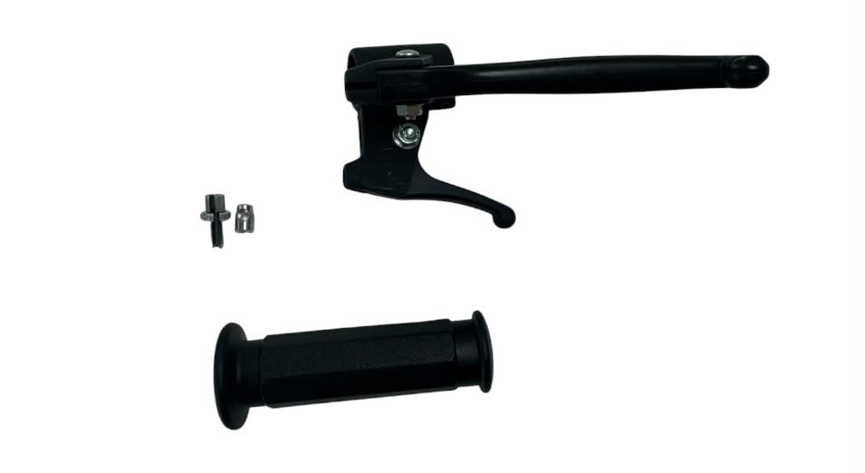 Bremsarmatur links mit Dekompressionshebel und Griffgummi für Piaggio Boxer, Bravo, Ciao, SI -1988