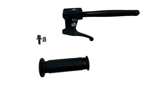 Bremsarmatur links mit Dekompressionshebel und Griffgummi für Piaggio Boxer, Bravo, Ciao, SI -1988