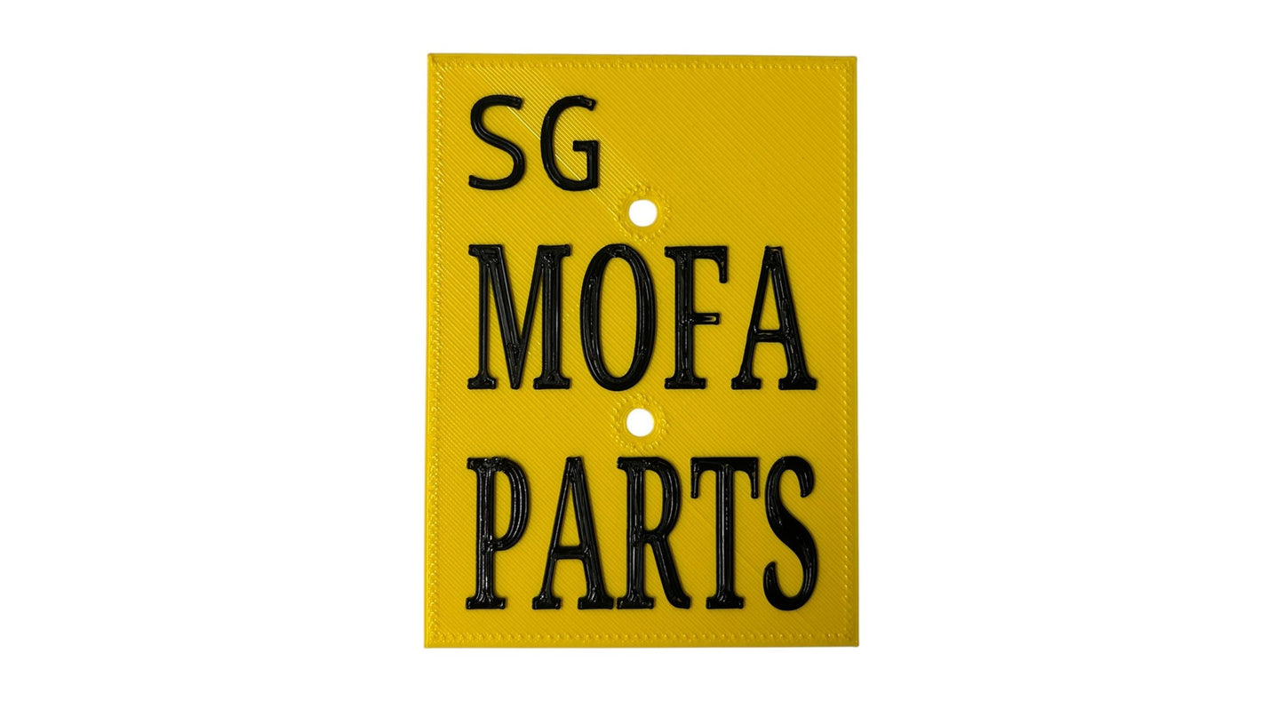 Mofaparts Nummernschild | SG