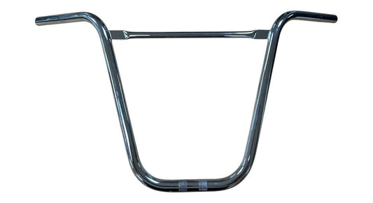 Lenker Gabelplatte 35 cm geschwungen mit Strebe Chrom