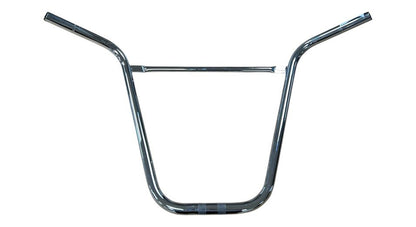 Lenker Gabelplatte 40 cm geschwungen mit Strebe Chrom