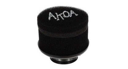 AKOA Schaumstoff Racingluftfilter gerade, Ø 35mm (Schwarz)