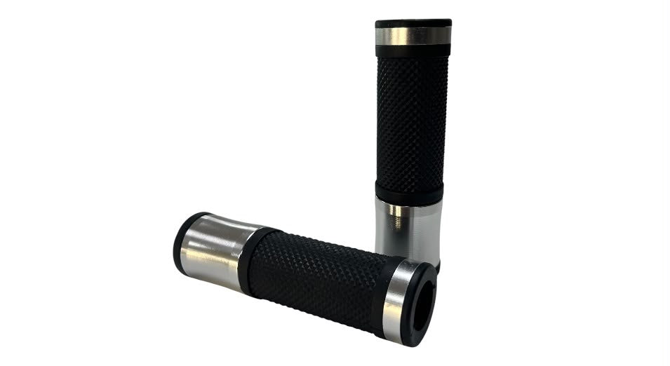 Lenkergriffe «CNC» chrom/schwarz - universal