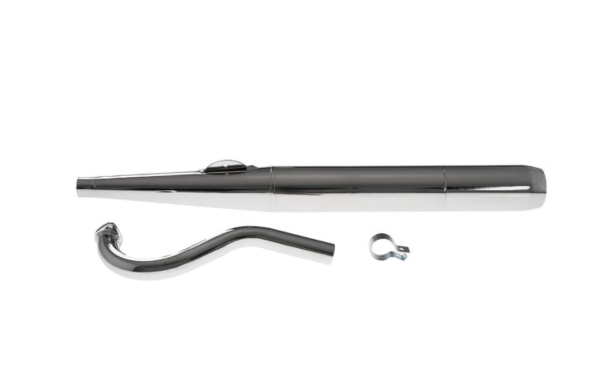 Auspuff Puch Maxi / E50 28mm Zigarre Chrom - Mofaparts