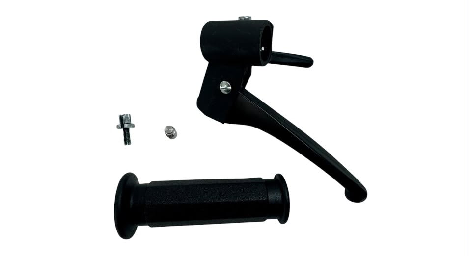 Bremsarmatur links mit Dekompressionshebel und Griffgummi für Piaggio Boxer, Bravo, Ciao, SI -1988