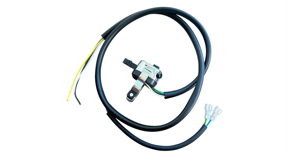 Schaltereinheit Lenker verchromt 3 Funktionen universal mit Kabel