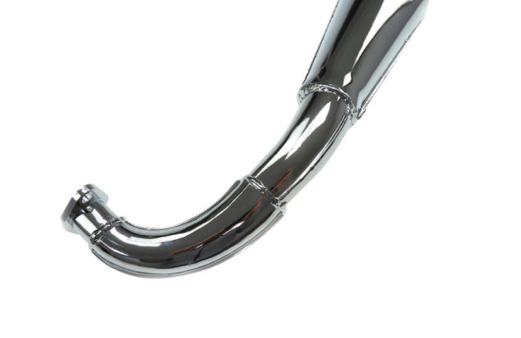 Auspuff Puch Maxi / E50 28mm Simonini Chrom Carbon Dämpfer - Mofaparts