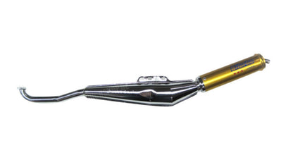 Biturbo Auspuff Gold/Chrom 25mm - Mofaparts