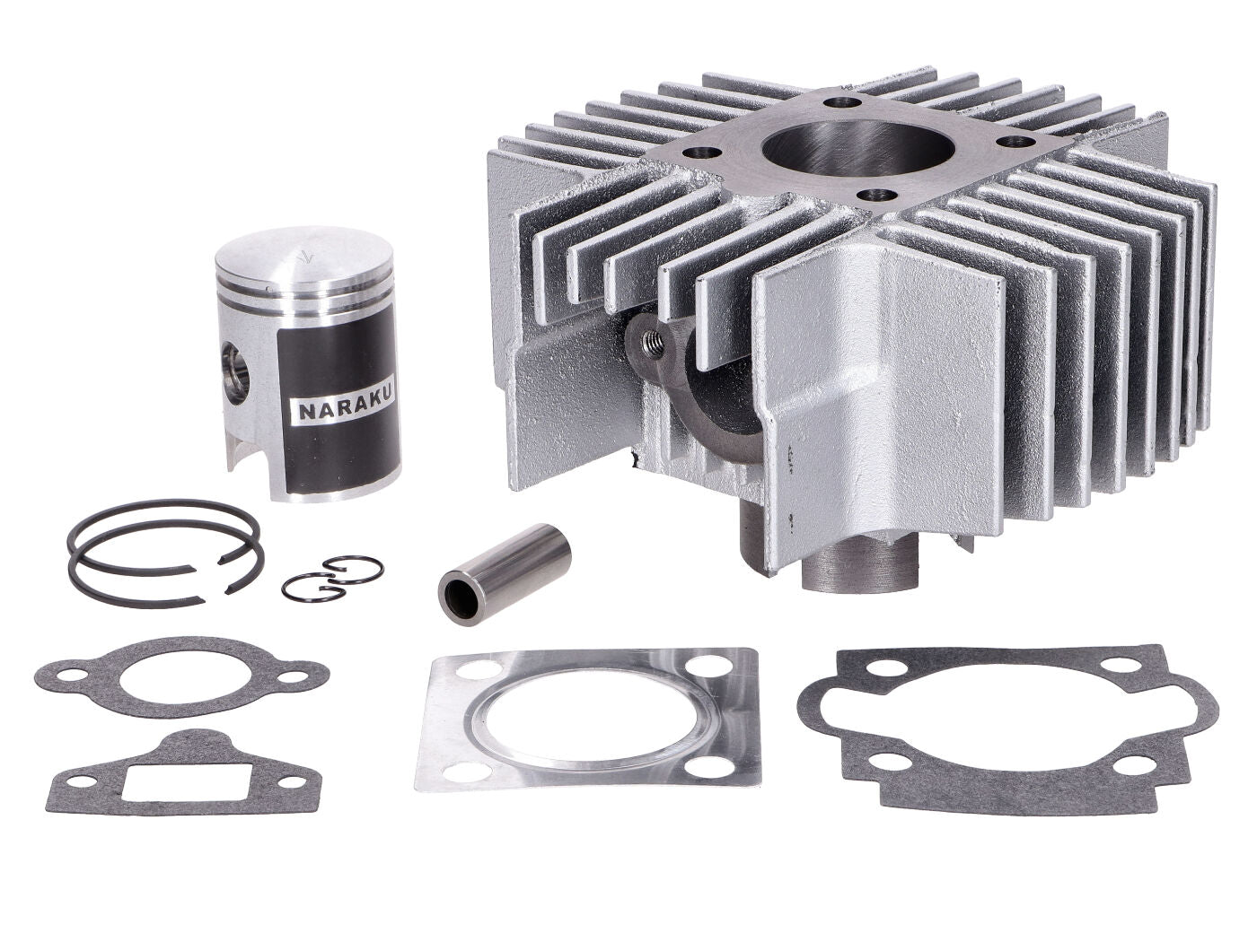 Zylinderkit Naraku 50ccm 38mm lange Kühlrippen für Puch Maxi