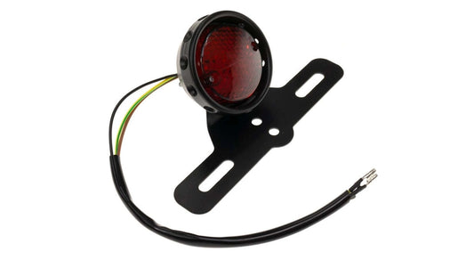 Rücklicht Rund Universal mit Bremslicht und Nummernschildhalterung LED 12V