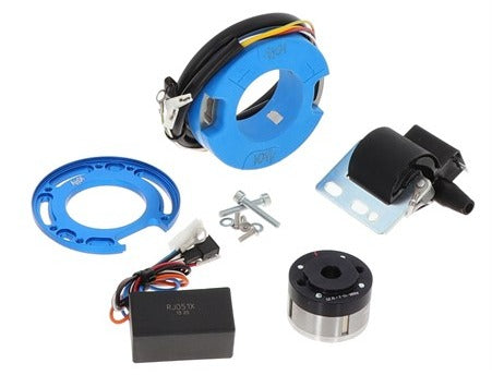 Innenrotorzündung AKOA-RACING V1, mit 12V Licht 55W und Drehzahlbegrenzer, Puch / Sachs / Zündapp