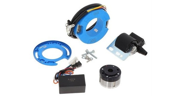 Innenrotorzündung AKOA-RACING V1, mit 12V Licht 55W und Drehzahlbegrenzer, Puch / Sachs / Zündapp