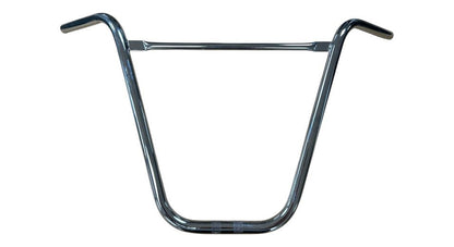 Lenker Gabelplatte 40 cm geschwungen mit Strebe Chrom