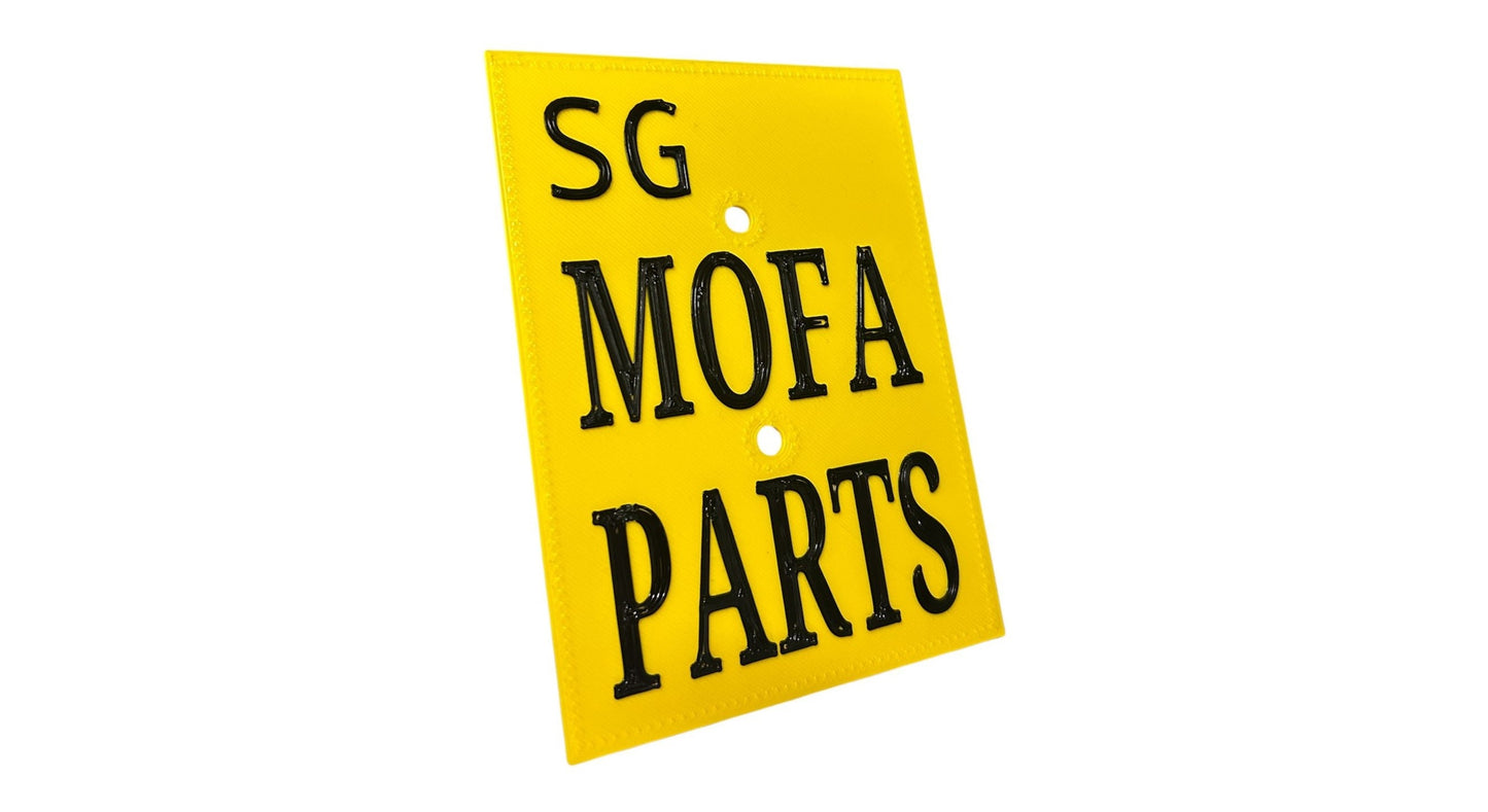 Mofaparts Nummernschild | SG