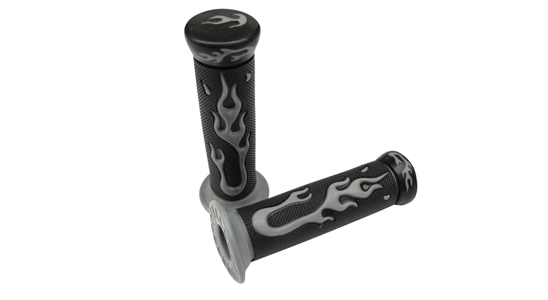 Griffsatz Lenkergriffe Flame Grau 24mm / 22mm