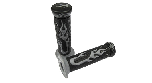 Griffsatz Lenkergriffe Flame Grau 24mm / 22mm
