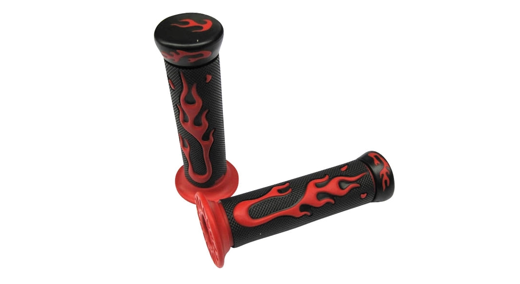Griffsatz Lenkergriffe Flame Rot 24mm / 22mm