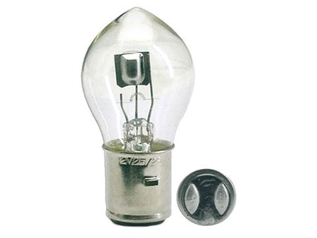 Scheinwerferbirne BA20D, weiss 12V 15/15W, Sockel S2