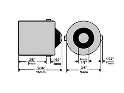 Rücklichtbirne BA9S, weiss 6V/4W, (ba9s) zum Stecken