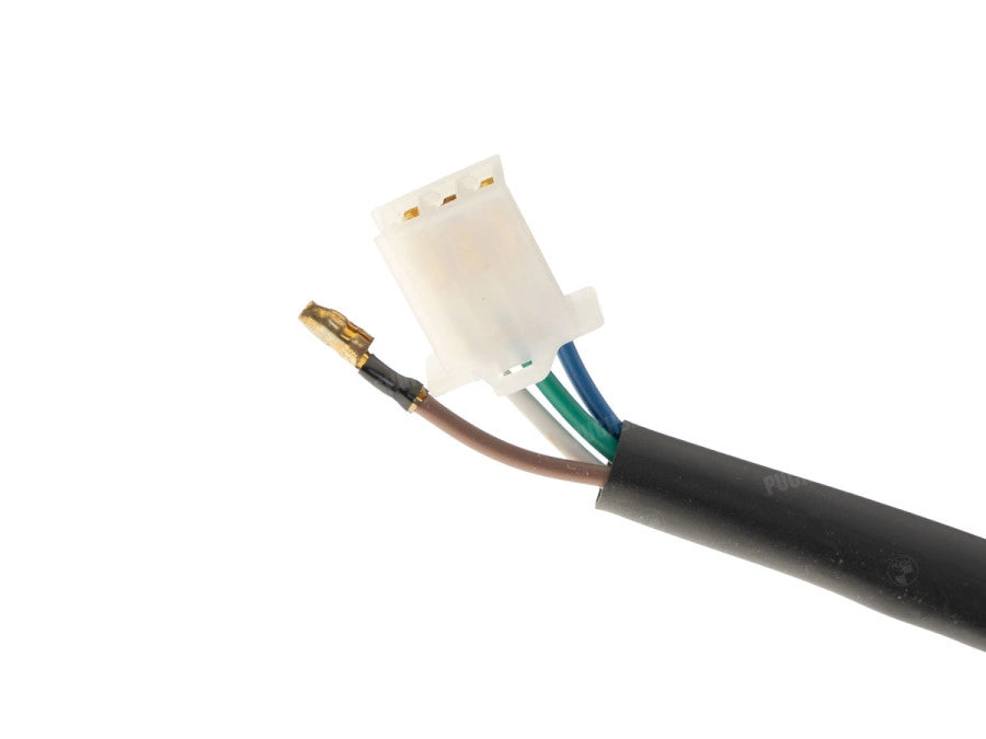 Scheinwerfer rund 165mm Halogen 12V 35W Matt Schwarz gelbes Glas mit Gitter