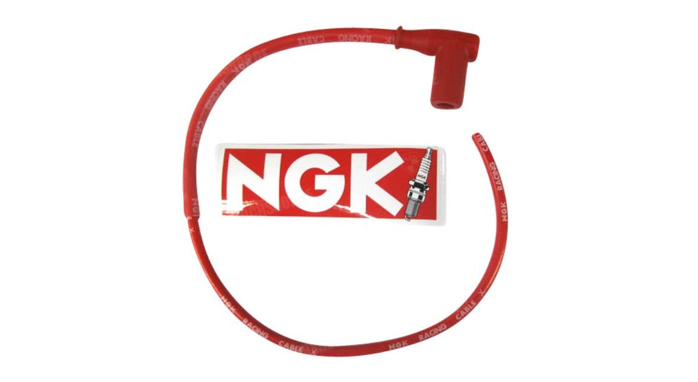 Zündkerzenkabel Rot NGK CR-4 Racing mit Zündkerzenstecker - Mofaparts