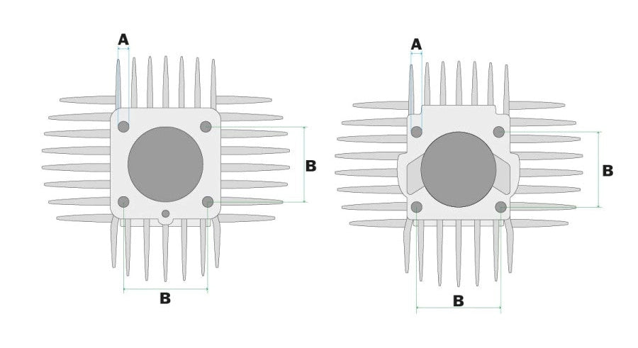 Zylinderkit Parmakit 38mm Alu Puch (Kleine Kühlrippen)