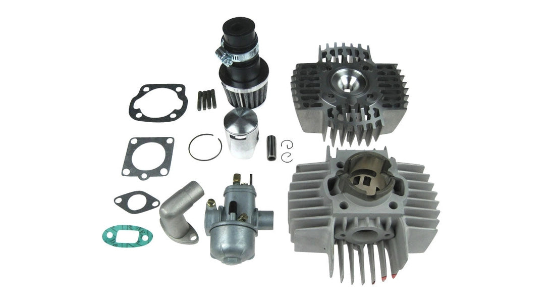 50ccm DMP NM Zylinderkit Aluminium 6Port & Bing 15mm | Puch Maxi, X30