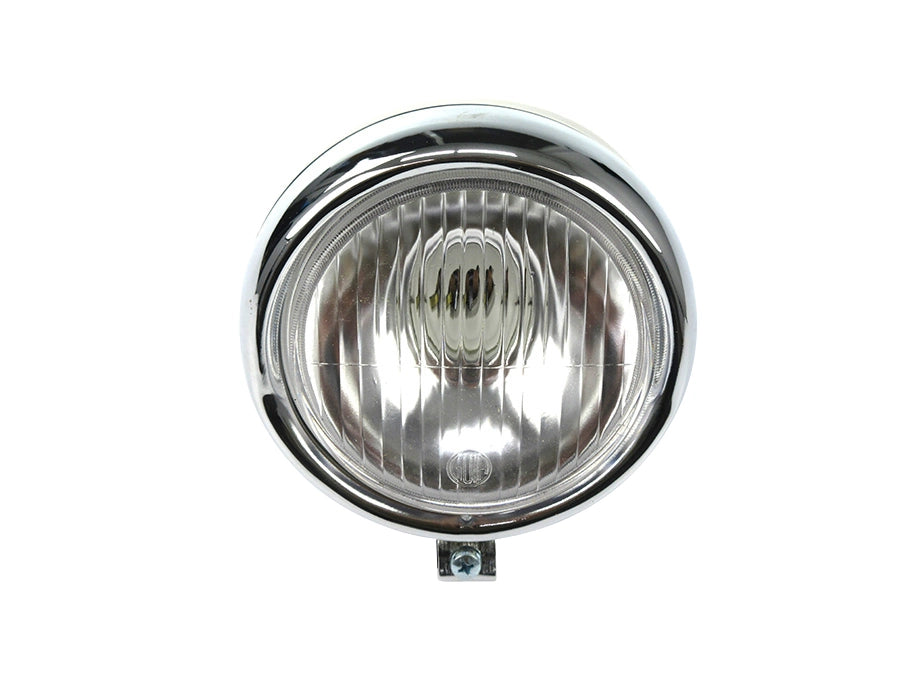 Scheinwerfer Eierlampe 130mm GUIA Gross Modell Schwarz mit Chrom