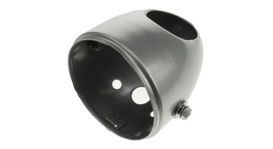 Scheinwerfer Eierlampe 102mm Puch Maxi S / N seitliche Befestigung wie Original Gehause Silber