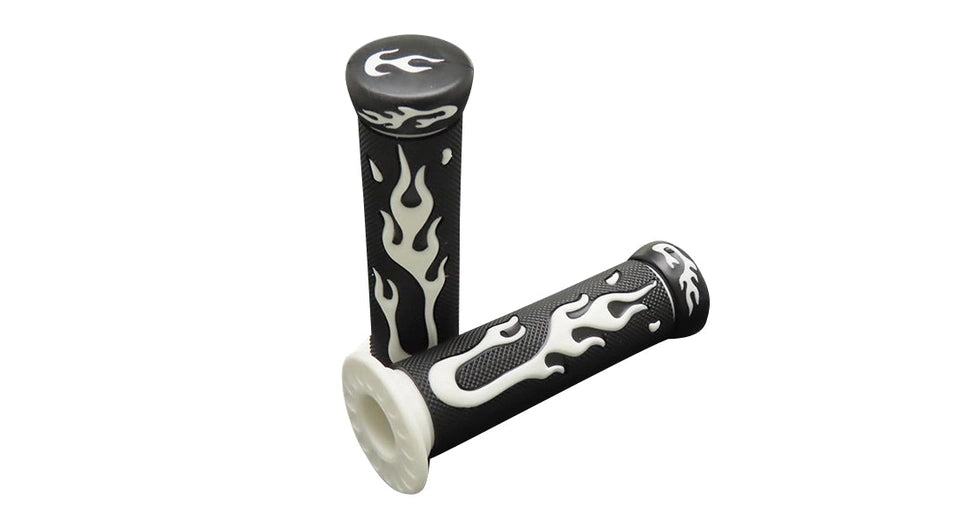 Griffsatz Lenkergriffe Flame Weiss 24mm / 22mm