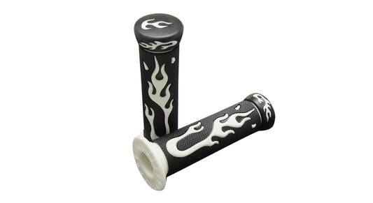Griffsatz Lenkergriffe Flame Weiss 24mm / 22mm