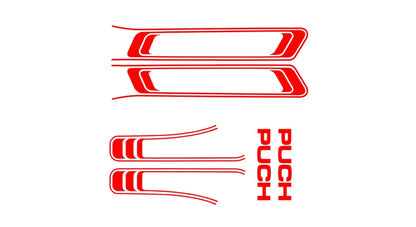 Aufklebersatz Rot | Puch Maxi S
