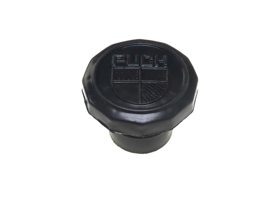 Tankdeckel 30 mm – Puch Maxi – Schwarz mit Logo