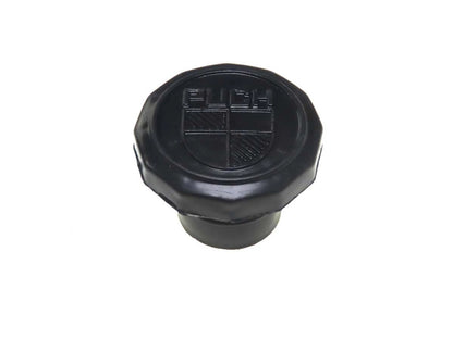 Tankdeckel 30 mm – Puch Maxi – Schwarz mit Logo