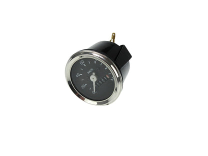 Tachometer 60 mm – 120 km/h – Schwarz/Chrom mit Beleuchtung