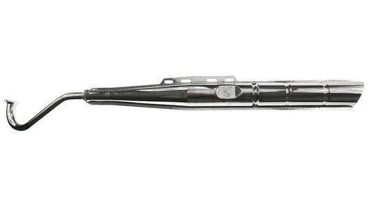 22mm Auspuff Chrom mit Nummer & Logo 2-Teiler | Puch