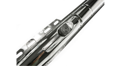 22mm Auspuff Chrom mit Nummer & Logo 2-Teiler | Puch
