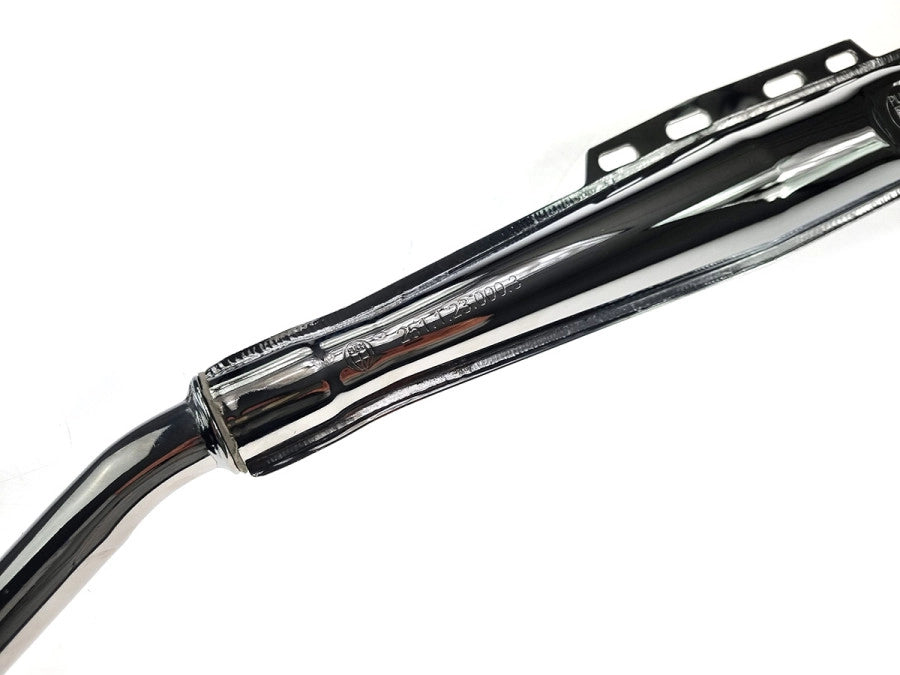 Puch 28mm Auspuff mit Logo und Nummer (2-Teiler)