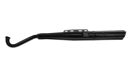 28mm Auspuff mit Nummer & Logo Schwarz 2-Teiler | Puch
