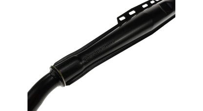 28mm Auspuff mit Nummer & Logo Schwarz 2-Teiler | Puch