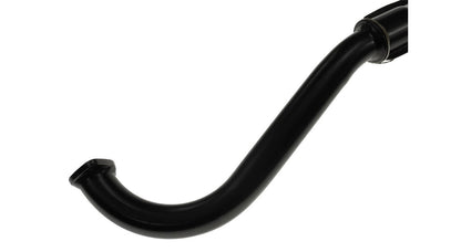 28mm Auspuff mit Nummer & Logo Schwarz 2-Teiler | Puch