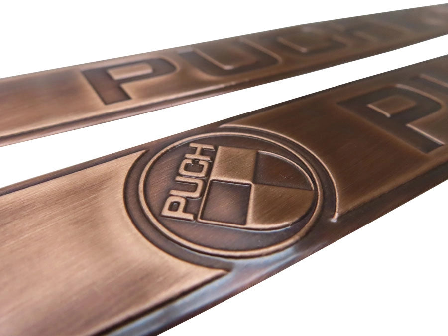Tank Aufkleber Satz Puch Maxi Kupferfarben | RealMetal®